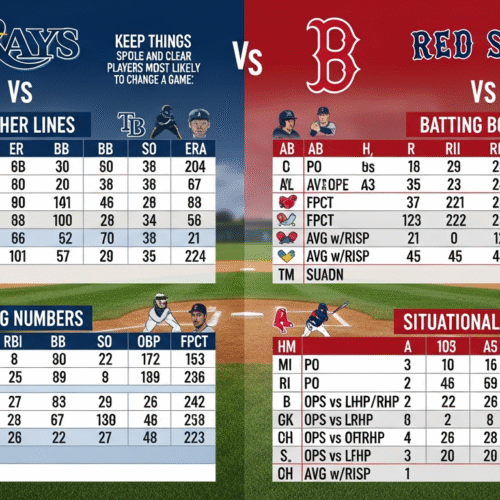 Tampa Bay Rays vs Red Sox Match Player Stats