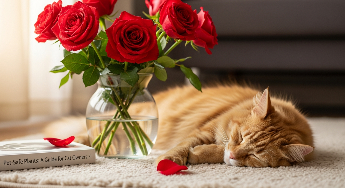 Are Roses Toxic to Cats